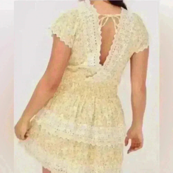 American Eagle short floral & lace mini dress - Picture 3 of 6